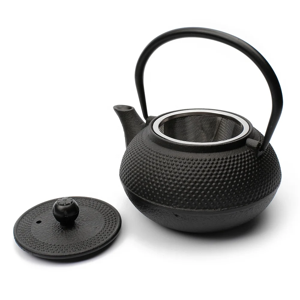 Custom logo assorted color 900 ml enameled cast iron teapot