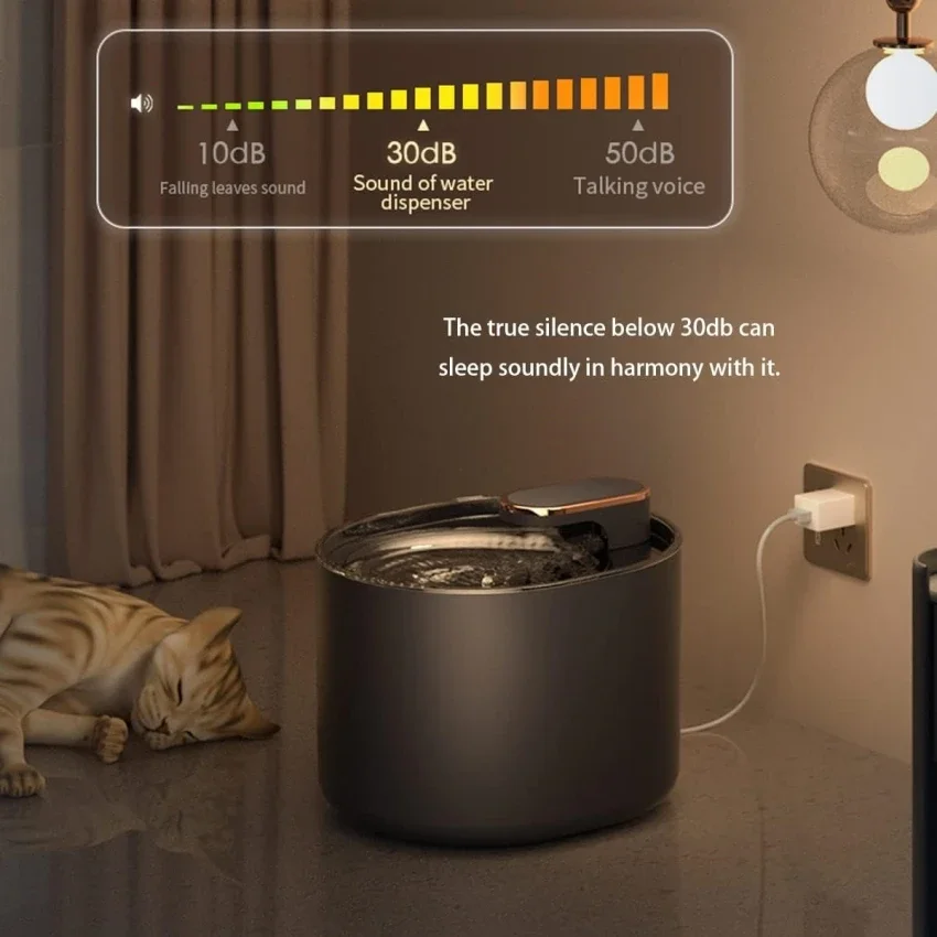 Automatic Pet Water Feeder Fountain 3L Pet Water dispenser for Cats and Dogs with Filter