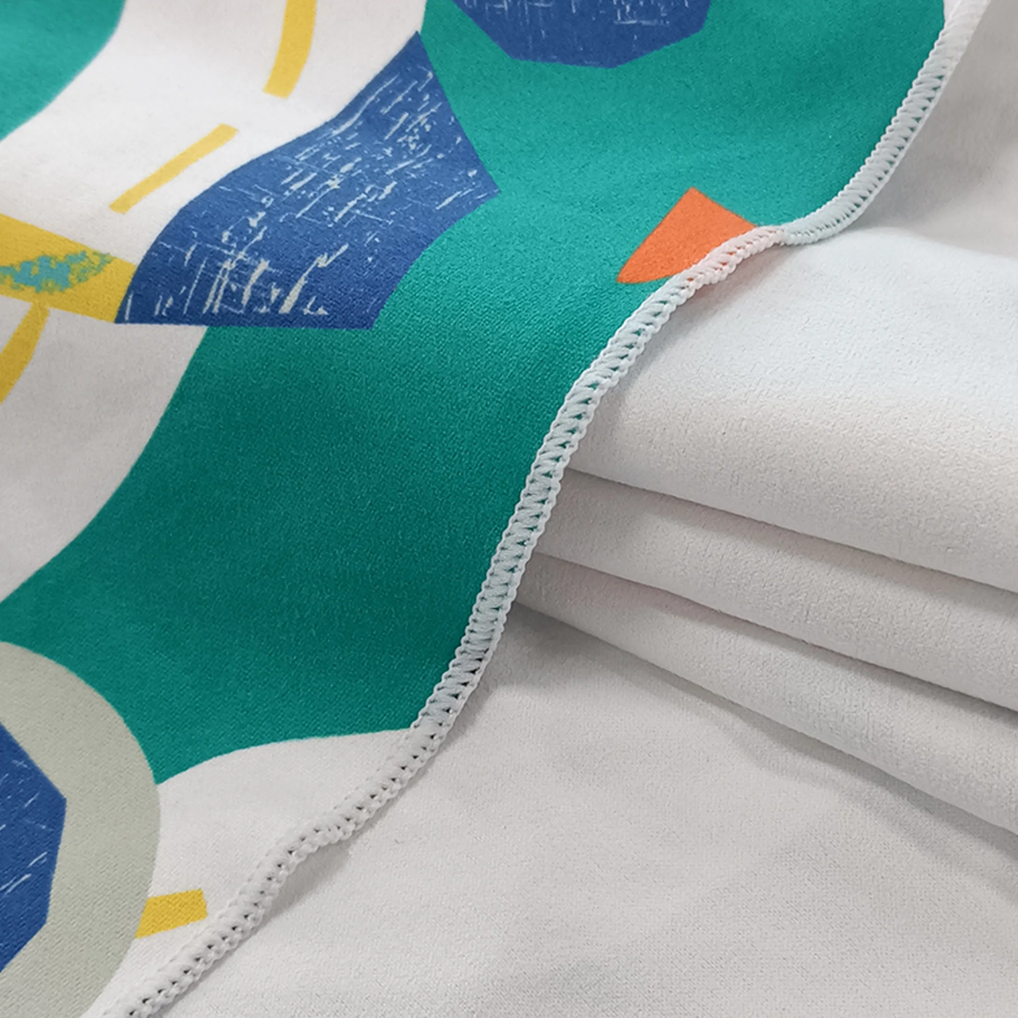 Wholesale Custom microfiber round fringe beach towel Custom printed design size no sand belt fringe round towel