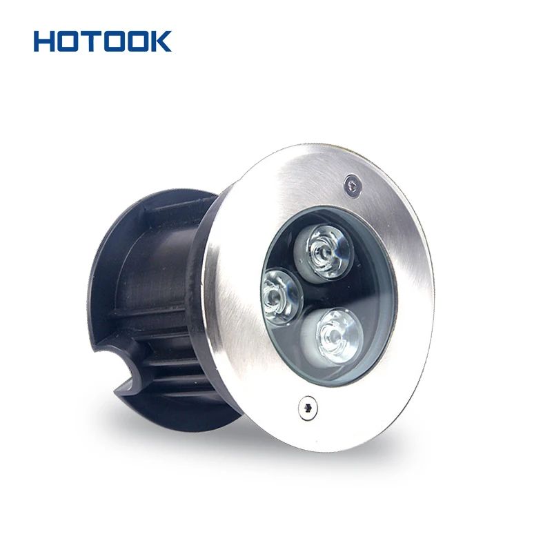 HOTOOK Modern IP68 Waterproof LED Stair Pool Wall Light RGB Remote Recessed Inground Light Outdoor Buried LED Underground Lights