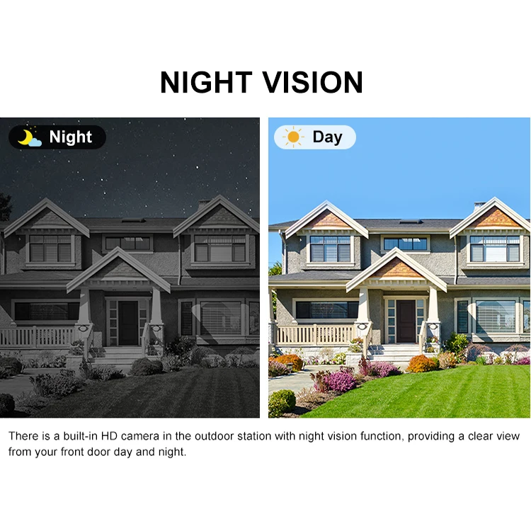 TCP/IP smartphone 2 apartment video intercom