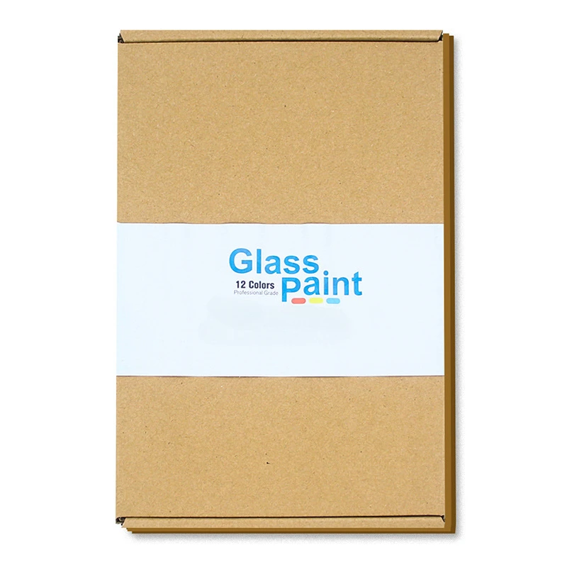 Acrylic Paint 12 colors 12ml glass pigment set for kids glass canvas DIY hand painted paint set