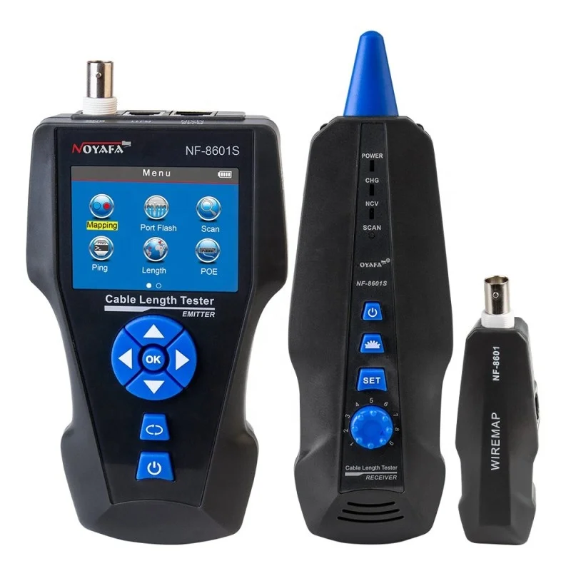 TDR Cable Length Tester PING/ POE  STP UTP Network Tester 2.8 Inch Screen Cable Tester