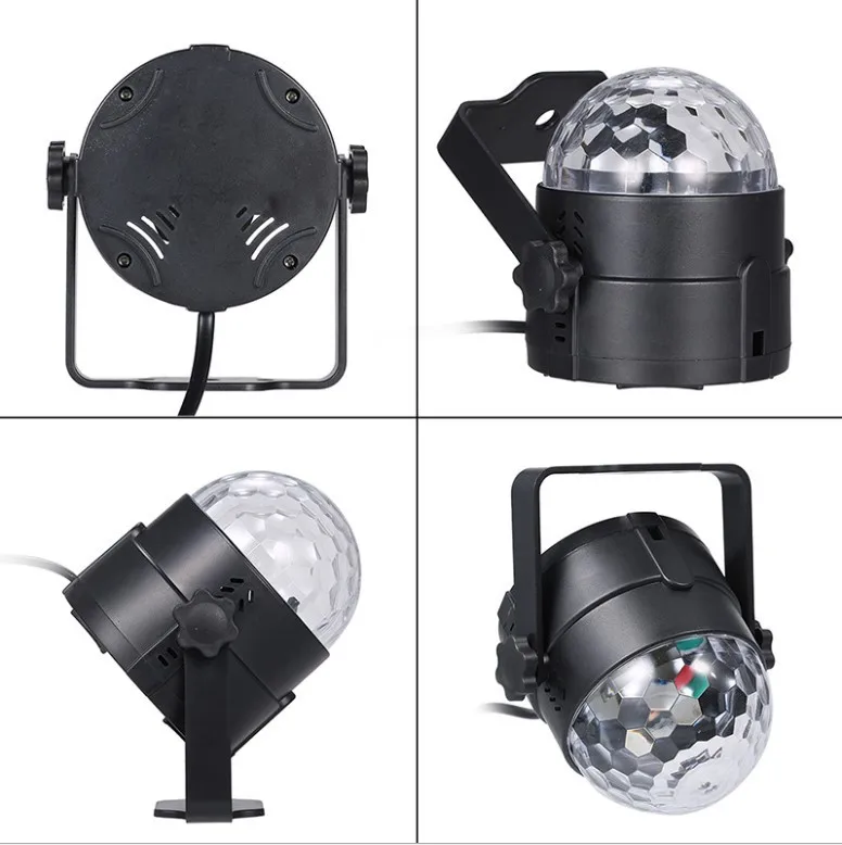 RGB disco strobe light LED stage lamp party crystal magic ball with remote