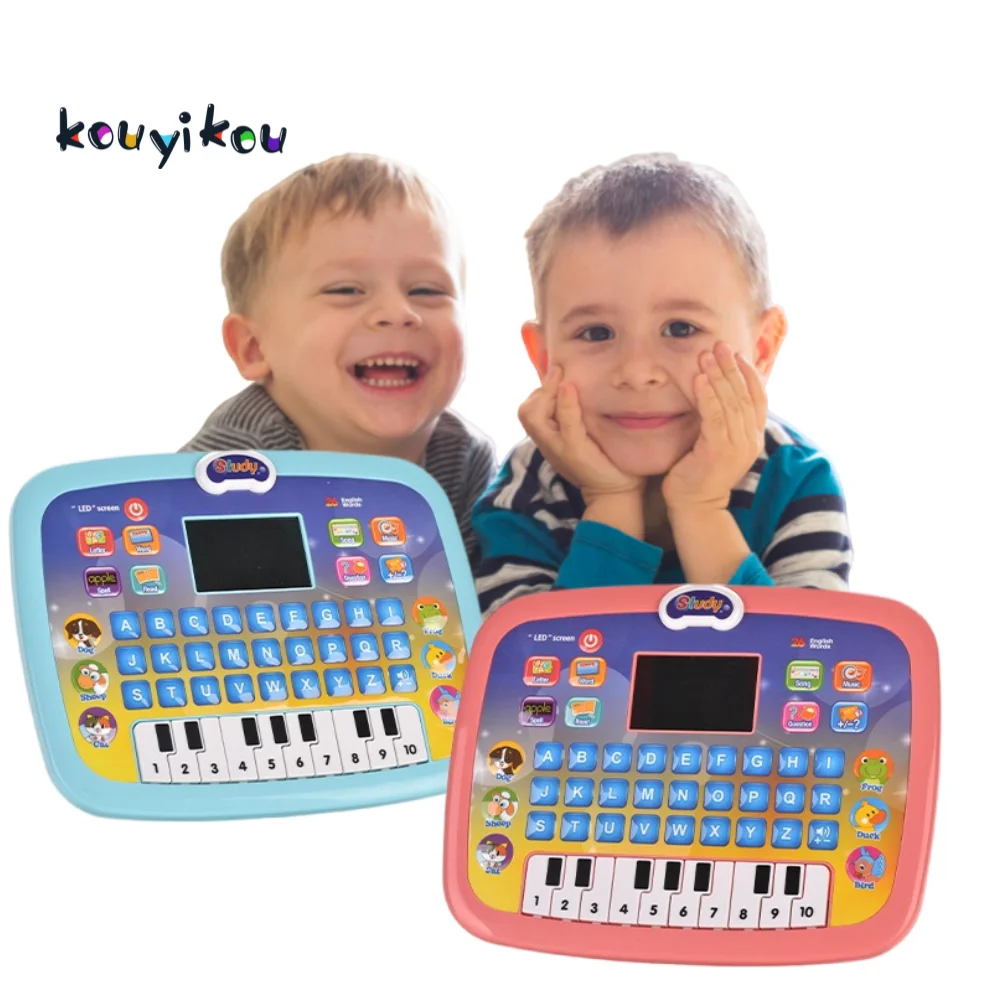 Kouyikou Factory early educational toy with LED flat panel learning machine Electronic music light toy for kids