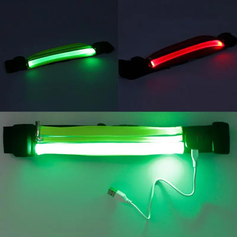Free Sample Super Quality Waterproof USB Rechargeable LED Running Belt LED Waist Bag