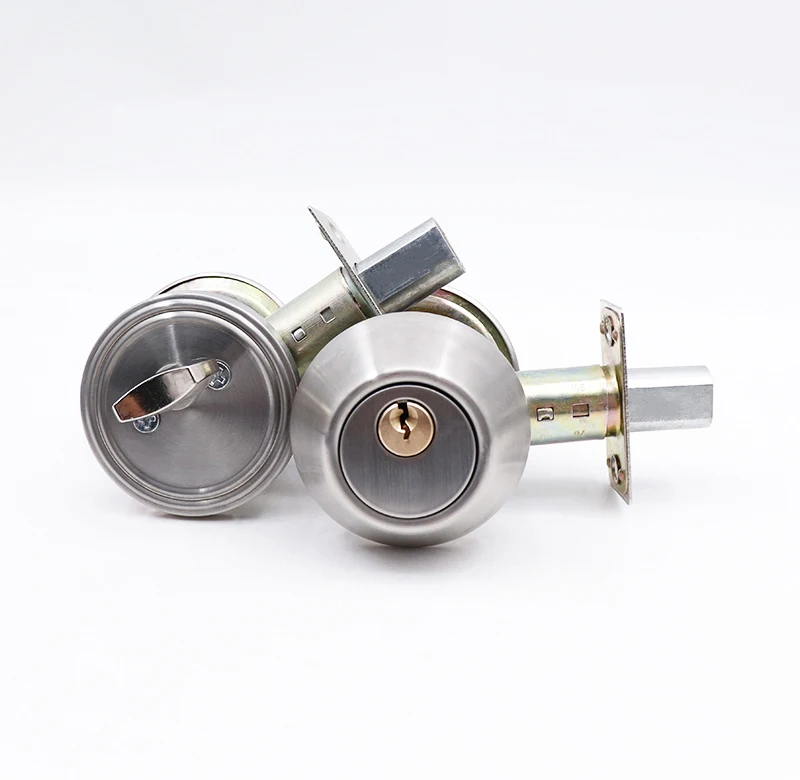 Stainless Steel Keyed entry door Tubular knob cylindrical door lock for safe