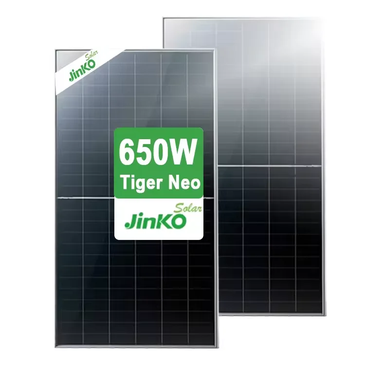 Factory Price Jinko Solar Panel 620W 625W 630W 635W 640W 650W MBB Bifacial Solar Cell Jinko N-type Solar Energy Panel