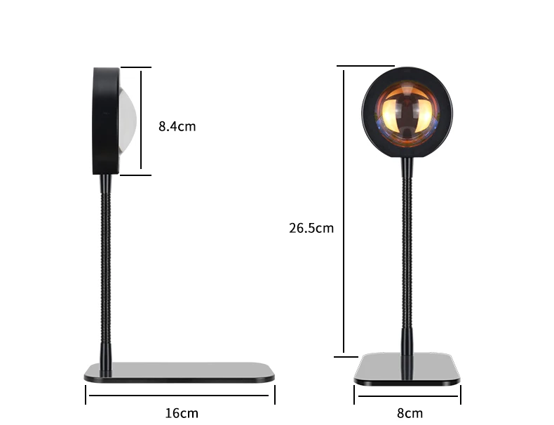 SML Romantic 180 Degree Rotation Sun Projector Floor Light Sunset Projection Lamp Home Decoration Sunset Projection Lamp