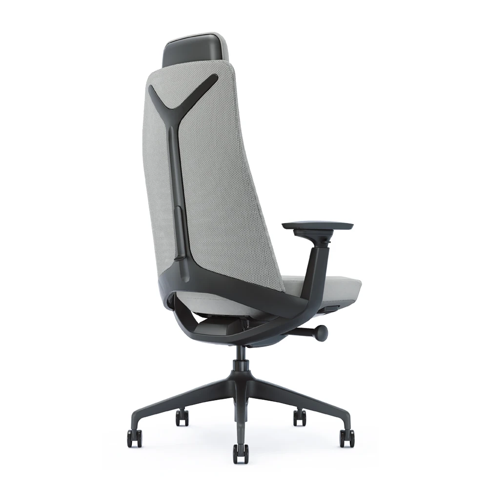 GOODTONE Good Quality Upholstered Comfy Big and Tall Ergonomic Office Desk Chairs with Lumbar Support