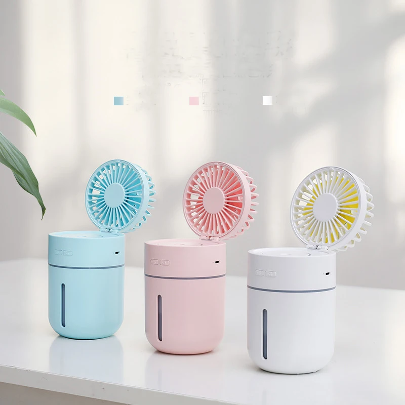 Usb мини милый перезаряжаемые свежий увлажнитель воздуха вентилятор Usb мини милый перезаряжаемые свежий воздух Вентилятор увлажнителя