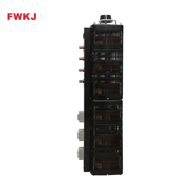 Black Color FWKJ TSGC2 60KVA three phase Variac transformer 380V ac automatic voltage regulator