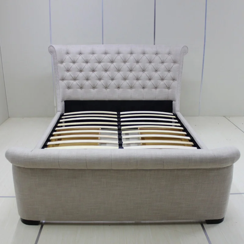 
padded soft bed frame double latest wooden divan bed design 