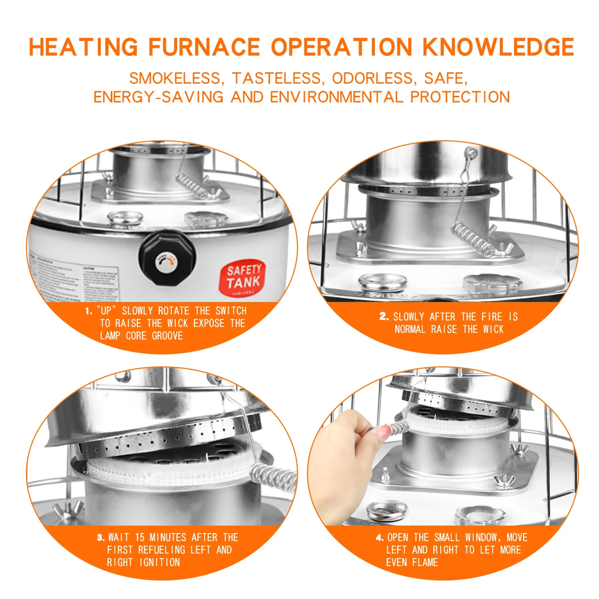 Kerosene Stove, Kerosene Heaters for Indoor Use, Kerosene Heaters Mobile Petroleum Heater Emergency Heater for Heating Cooking