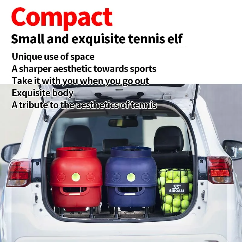 Siboasi 2024 New Launched Automatic Tennis Training Shooting Ball Machine App And Remote Control With Telescopic Rod