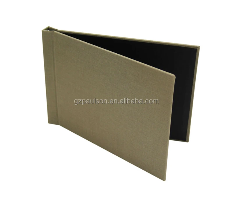 A4 leather linen custom clamp Photo book