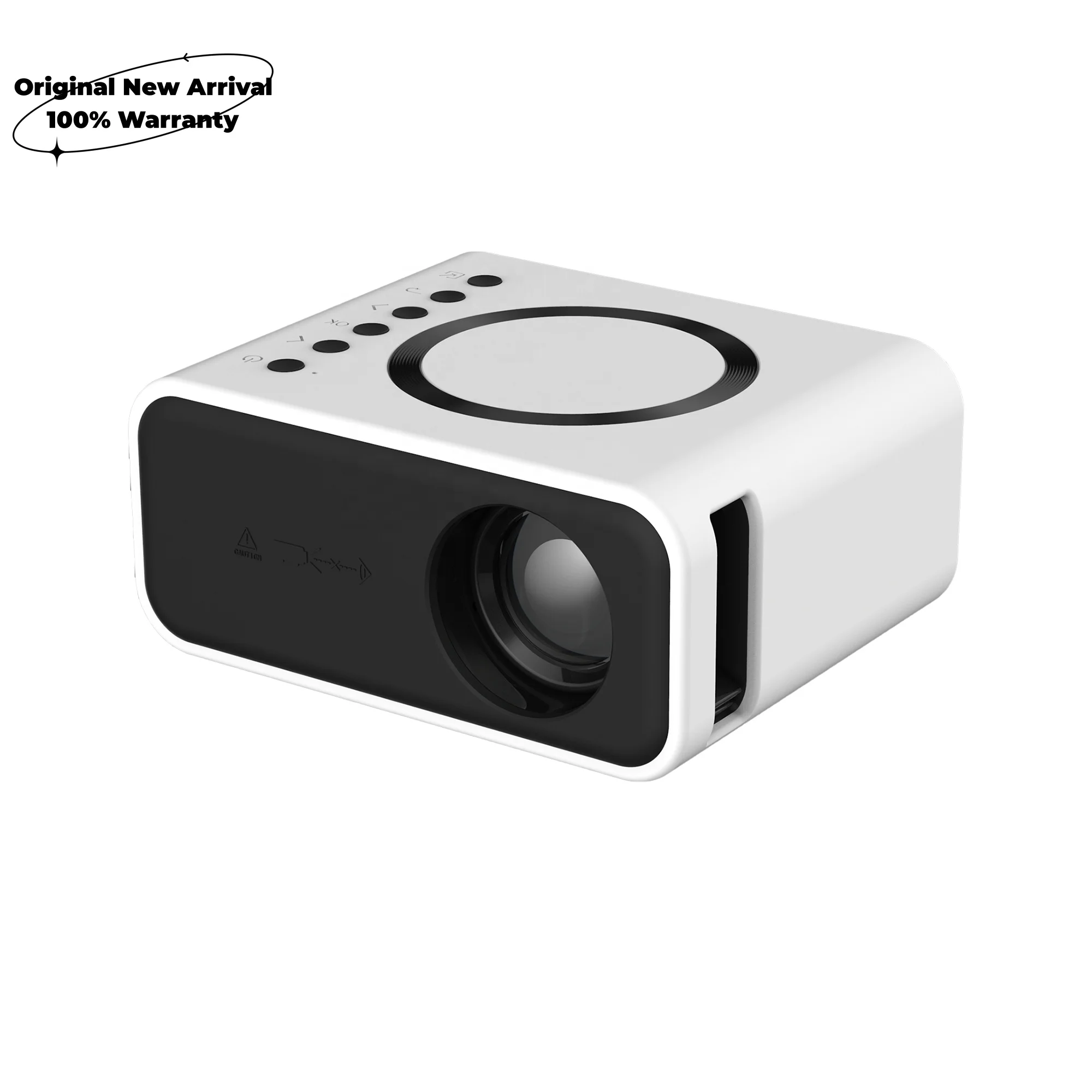 2023 NEW Arrival Original Factory Small Body Big Power Wireless Wired Two Way Connection Portable Pocket Mini Projector YT300