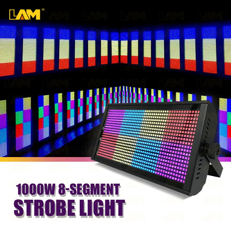 1000w светодиодные проблесковые огни RGB 3in1 сценический светодиодный стробоскоп пикселей ди-Джея свет диммер DMX Flash сценическое освещение для диско ночного клуба