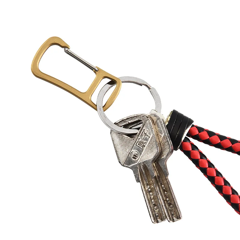 Наружная латунная пряжка для повседневного использования, многофункциональный высококачественный пружинный крючок, спортивный портативный брелок для ключей, карабин