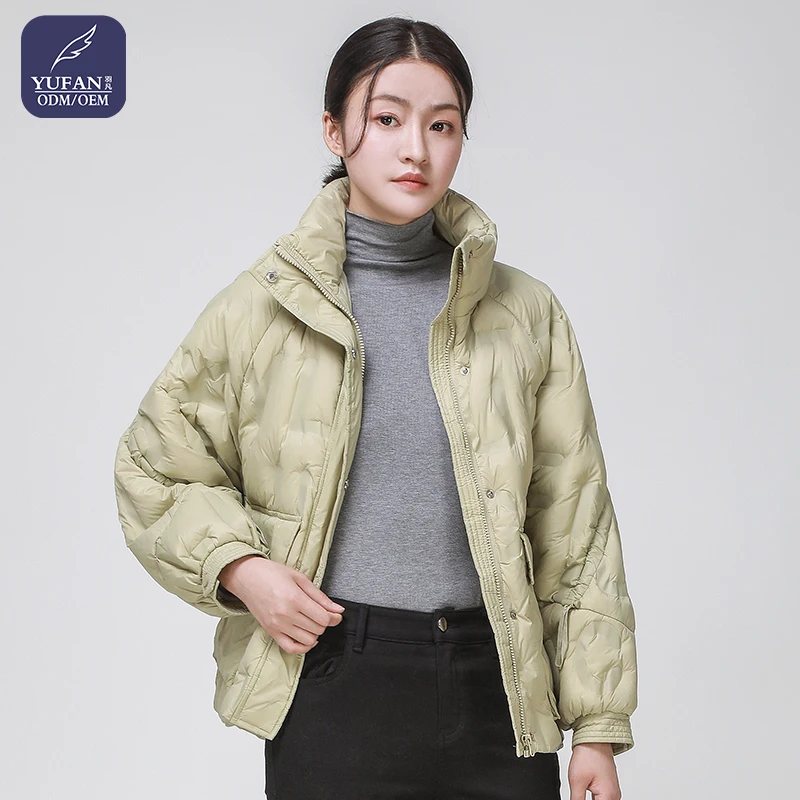 YuFan Fashion Casacas De Cuero Mujer Invierno Abrigos Alpaca Ladies Trench Winter Clothes Down Coat Quilted Puffer Jacket Women