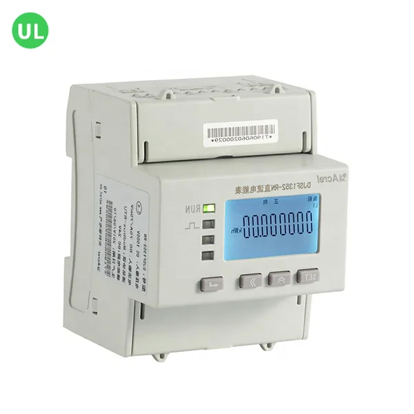 Acrel DJSF1352-RN/S High Accuracy 0.5S DC Energy Meter Din Rail 75mV Shunt for Solar PV System