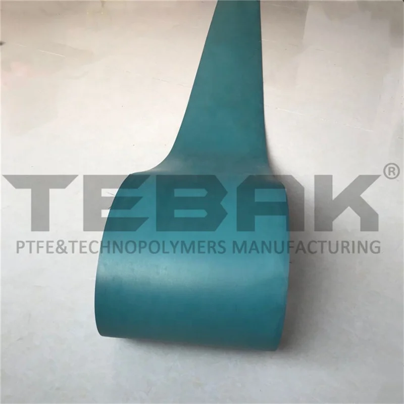 0.8mm 1.0mm 1.2mm 1.5mm 2.0mm thickness PTFE Soft belt blue turcite for cnc machine