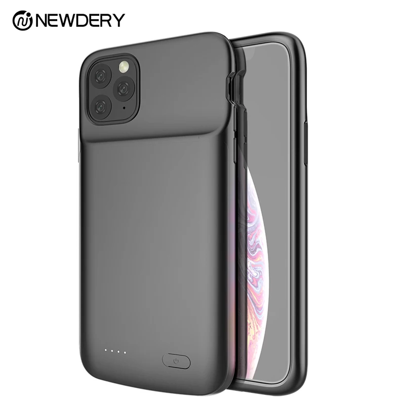 New products arrival 5000mAh full cover soft TPU external power battery case for iPhone 11 pro Max