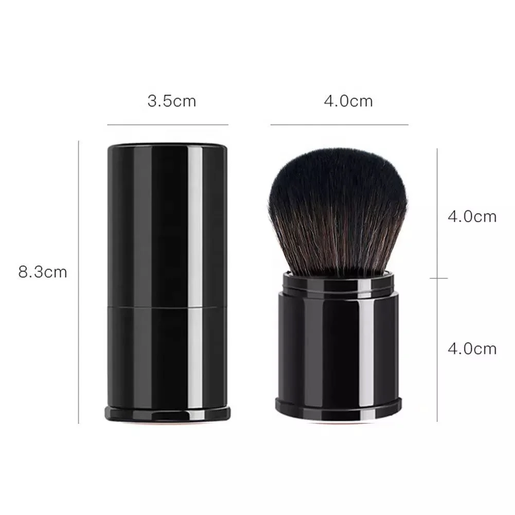 1pc Pink Color Professional Makeup Brushes Retractable Blusher Powder Foundation Face Eyes Concealer Make Up Brush with Cover