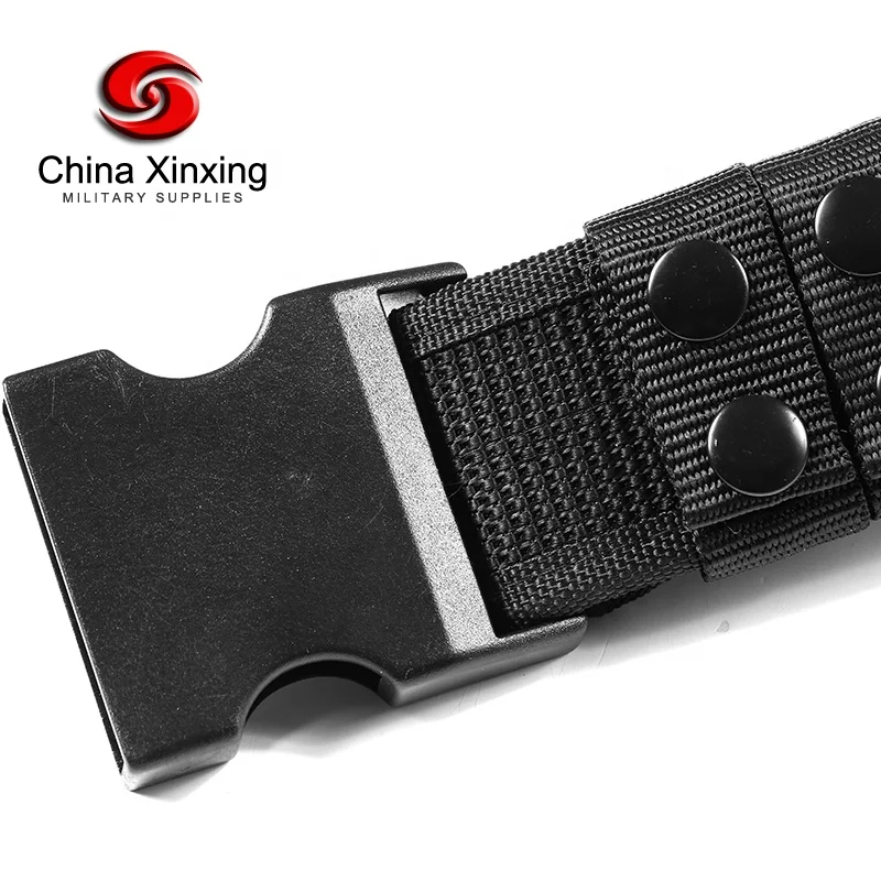 Xinxing Black PP webbing women men tactical combat belt for law officer duty