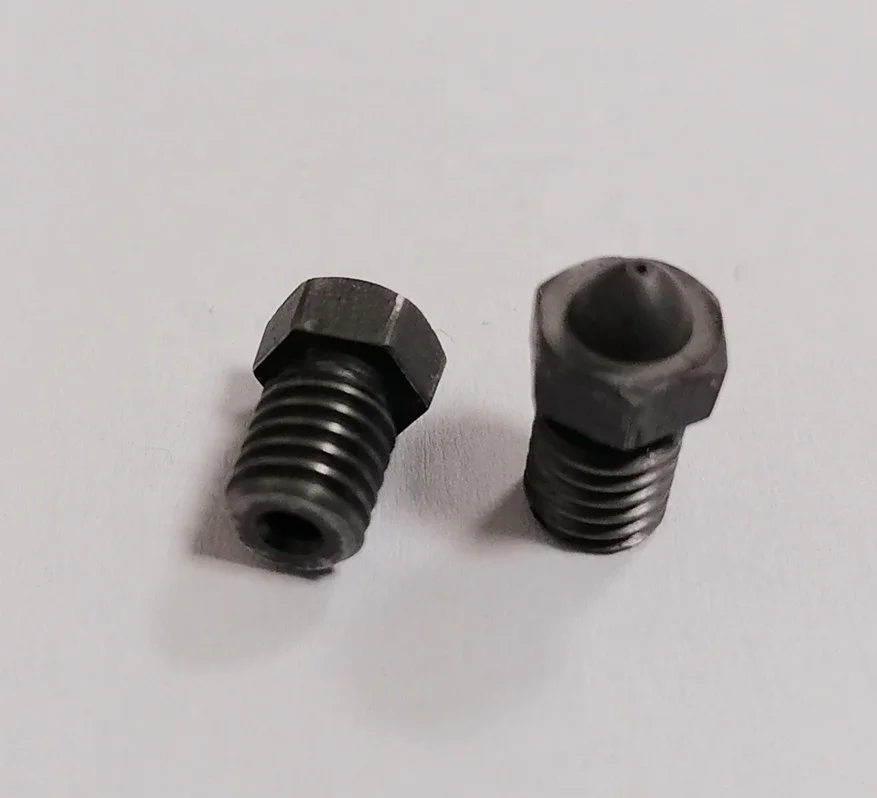 customized 0.25mm 0.4mm 0.6mm 0.8mm  high pressure precision tungsten carbide 3d printer nozzle
