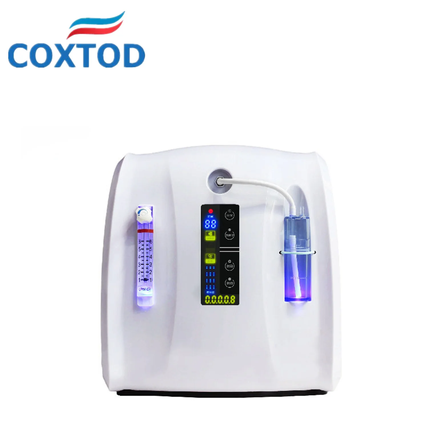 Oxygen Concentrator Machine 1-6L/min Adjustable 30%-90% Portable Oxygen Machine for Home Use