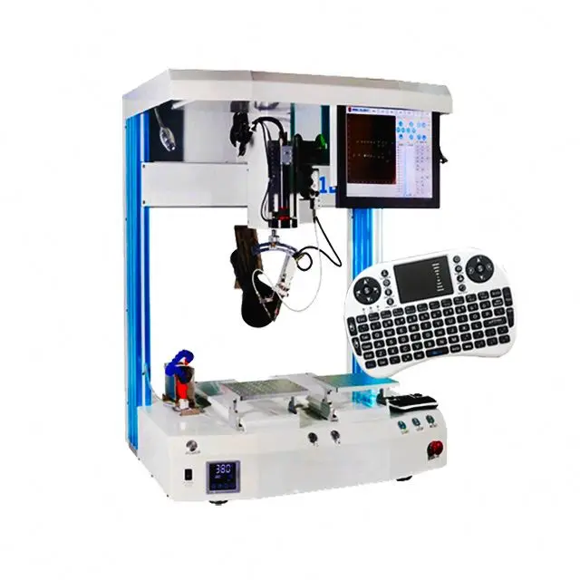 3 axis industrial robots machine pcb welding station automatic soldering robot