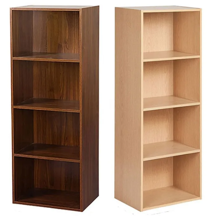 Solid wood multilayer shelving children and students simple and economical landing wooden shelf
