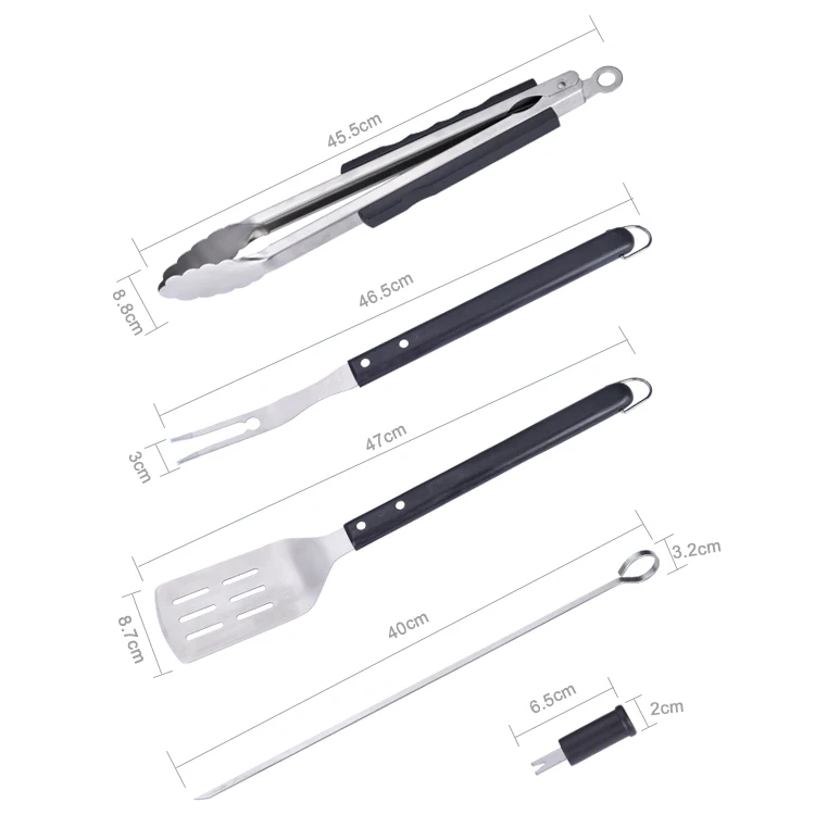 12Pcs Stainless Steel Barbecue Grilling Accessories Sets Camping Outdoor Cooking Tools Kit Bbq Utensils