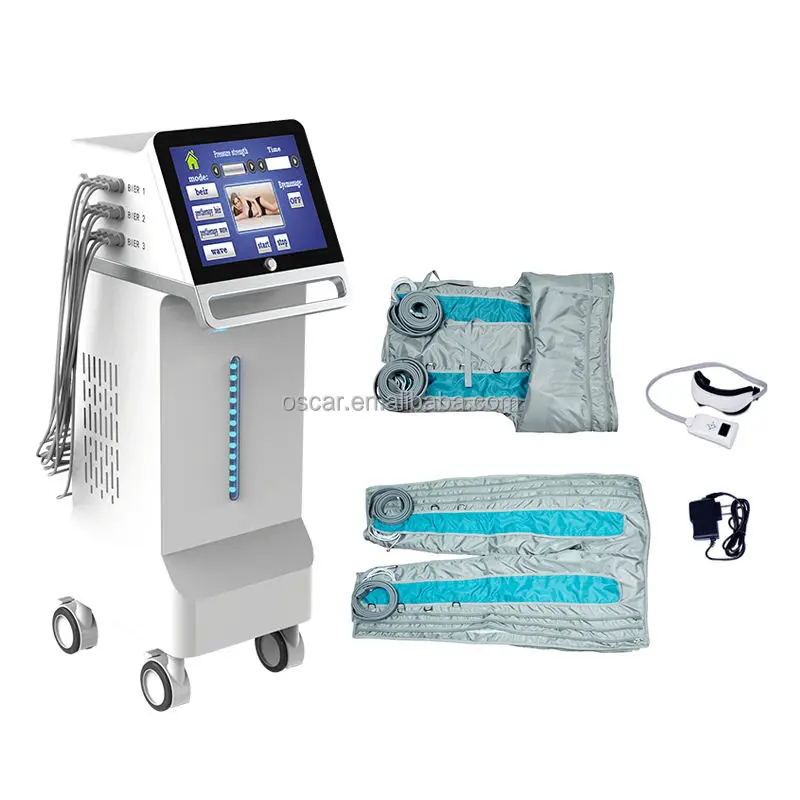 Meizi 2 in 1 presoterapia suit heat pressotherapie machine pressotherapy lymphatic drainage massage device