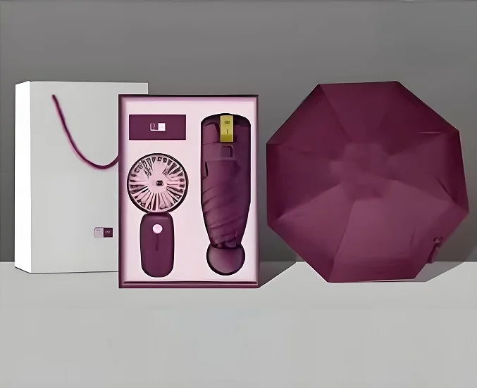 Portable Mini Folding Handheld Umbrella With Custom Logo Easy Take Fan Graduation Christmas Occasions Insurance Target End Users