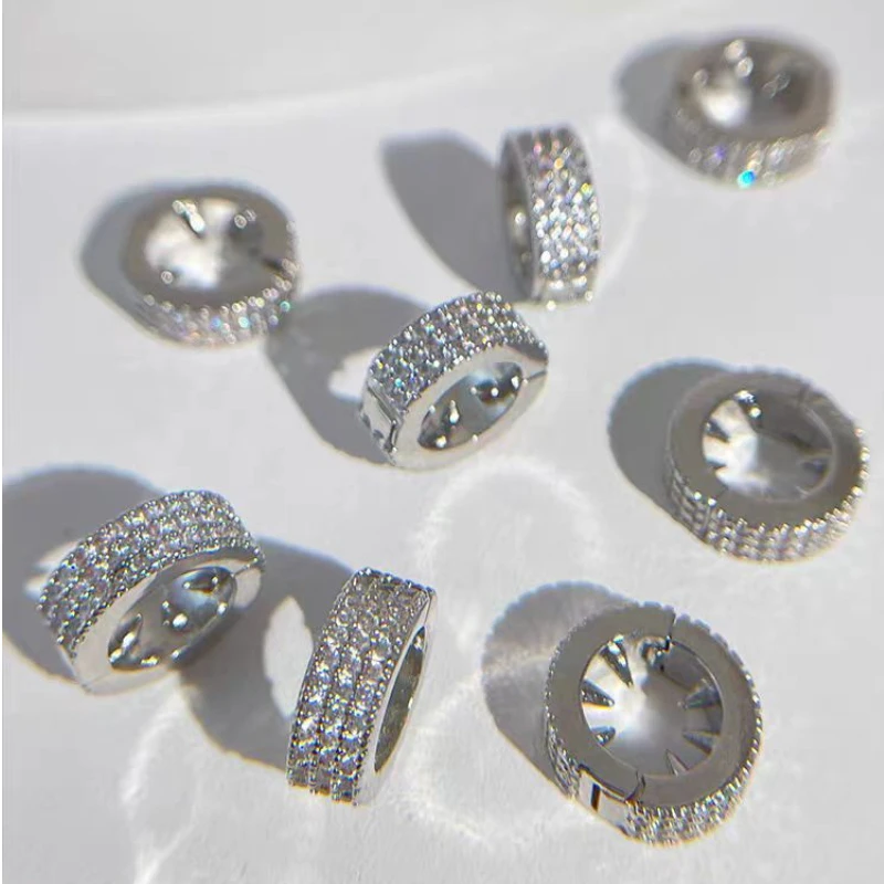 Fashionable new silver round braids hair buckle/hip-hop dirty braid hair ring hairpin hair accessories