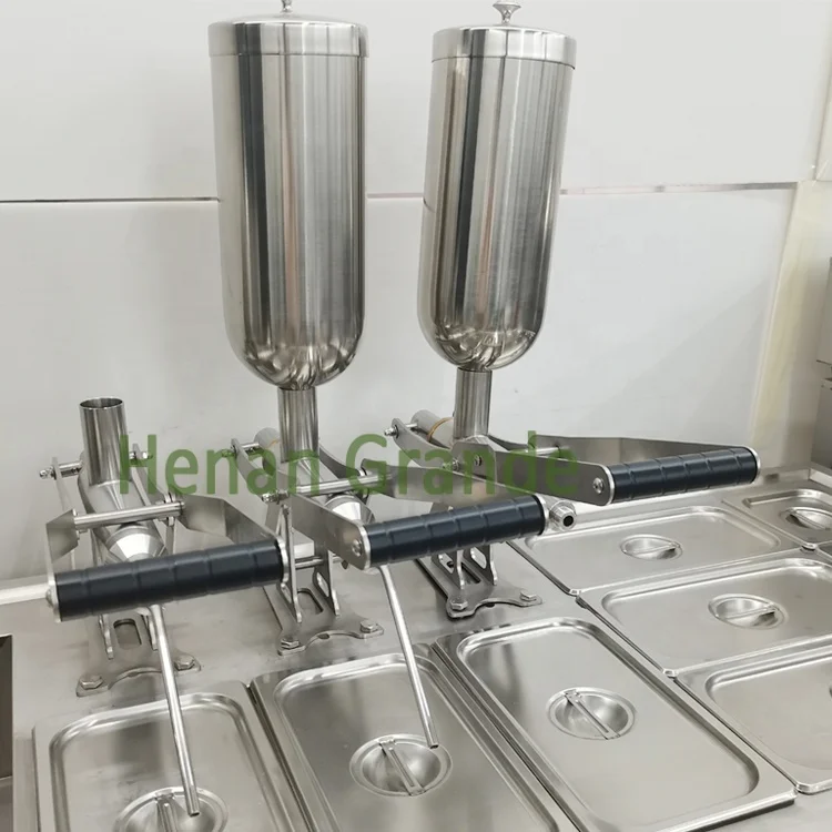 Bakery Food Bread Chocolate Puff Cake Butter Donut Churros Filler Jam Peanut Butter Ice Cream Paste Filling Machines Injector