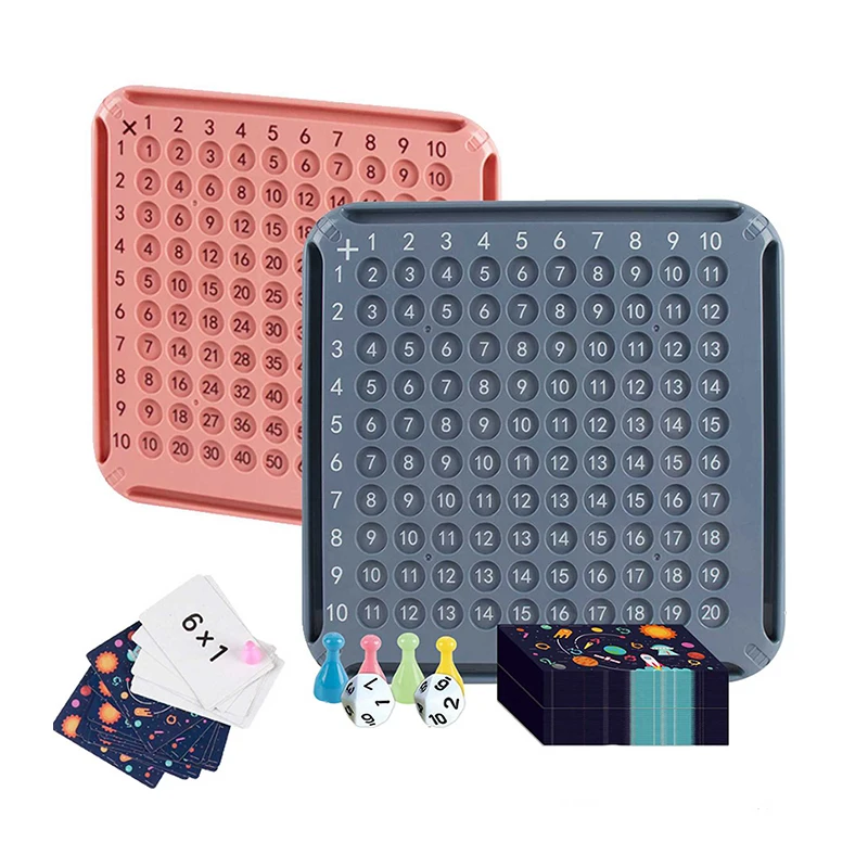 Wholesale Math Toys Kids Learning ABS Plastic Preschool Gifts Educational Multiplication Board Game Math Toys Set