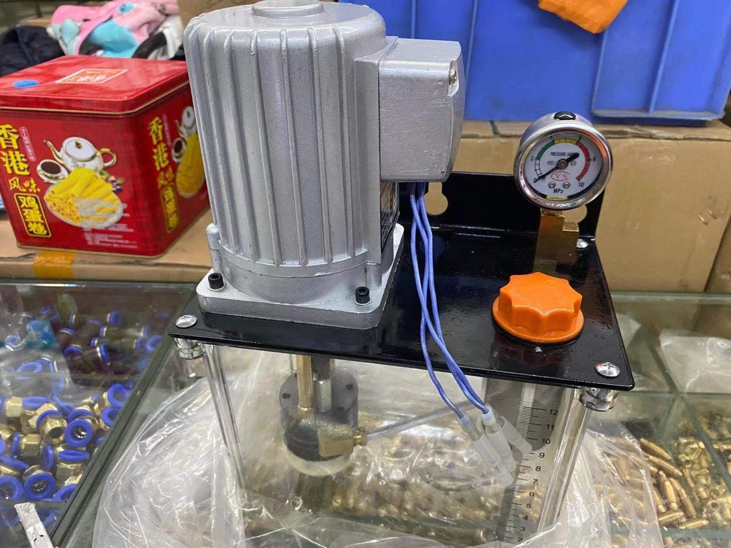 Electric lubricator gear pump central lubrication system electric oil lubrication pump for lathe machine