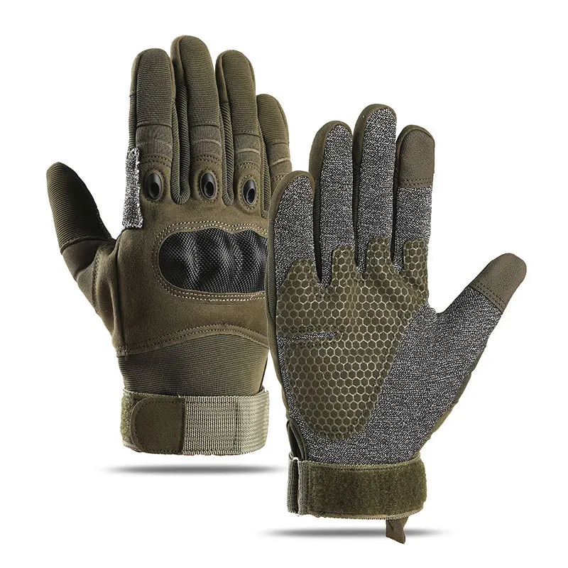Slash Proof Full Hard Knuckle Indestructible Leather Combat Fingerless Kids  Winter Tactical Gloves Half Finger for Men