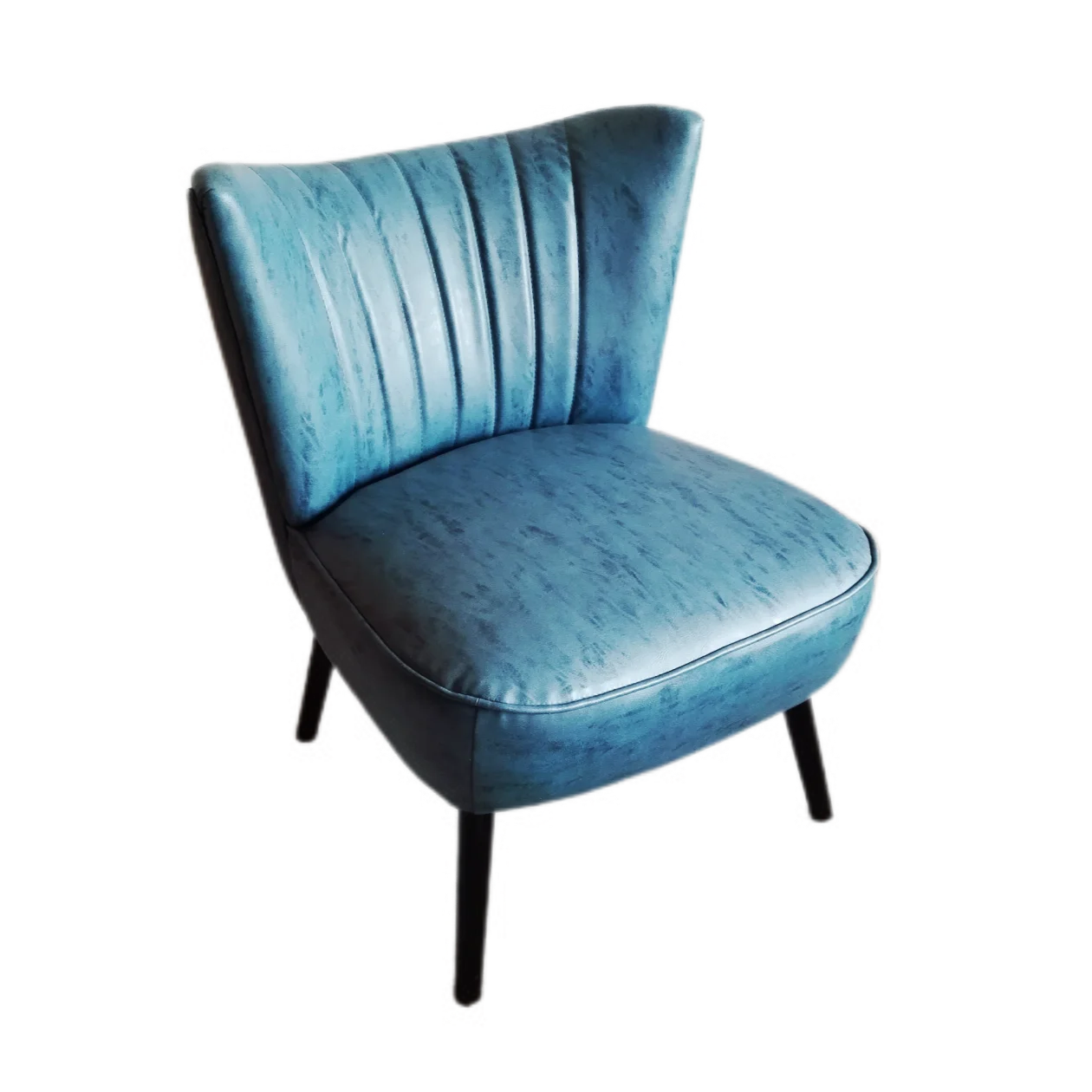 Furniture manufacturers genuine leather sofa chair design lounge metal legs modern pu leather dining chair
