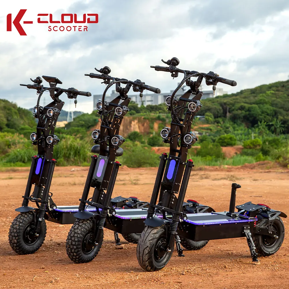 Ready Made 3-7 Days Delivery 10000W 8000W Long Range 13 14 Inch Folding 72V Electric Scooter Fast Trottinette Electrique