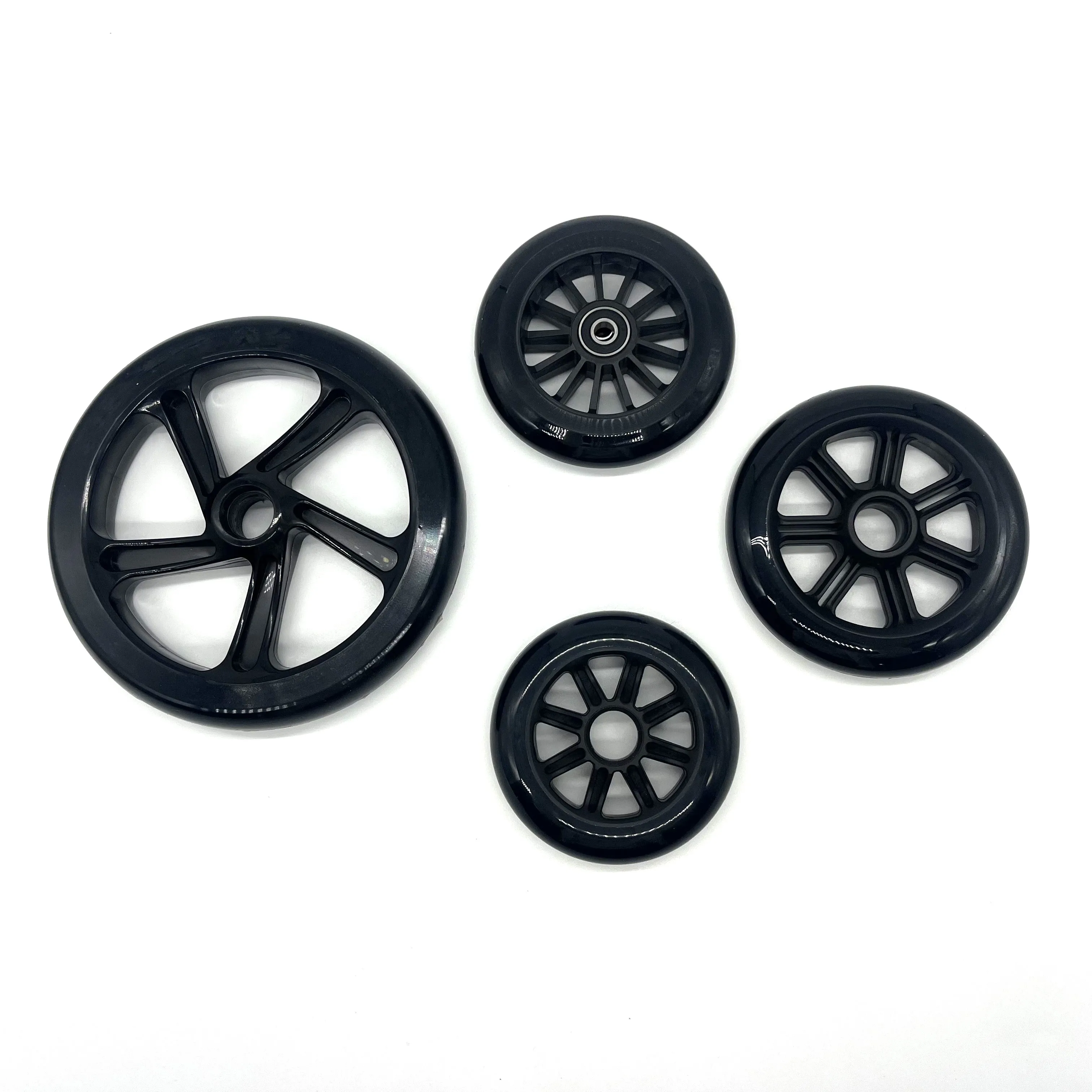 Factory  OEM Custom Adult Kick Scooter Big PU Stunt Scooter Wheel 100mm 110mm 145mm 175mm 200mm Polyurethane Wheels Scooter
