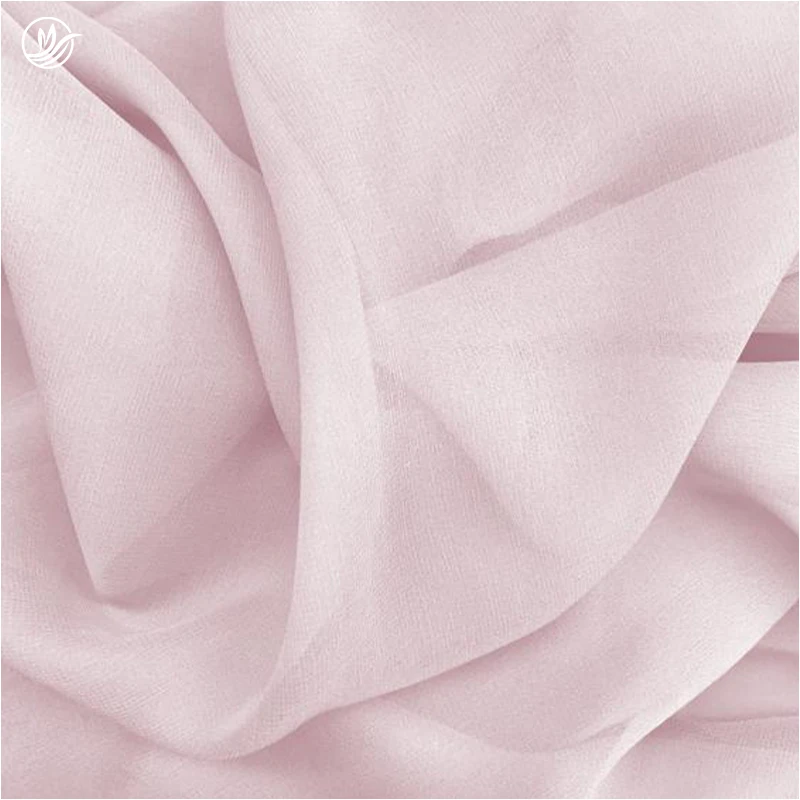 OEKO TEX100 Factory Custom Mulberry Silk Chiffon Hijab Fashion Shiny Metallic 100% Pure Silk Chiffon Fabric For Scarf