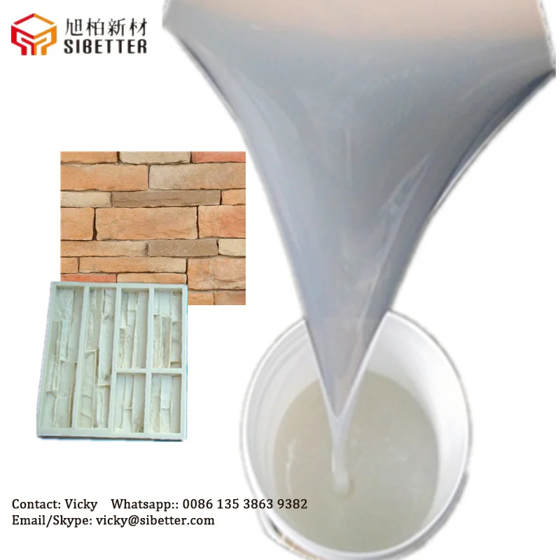 Rtv2 silicone rubber for veneer stone mold making resin casting liquid silicone