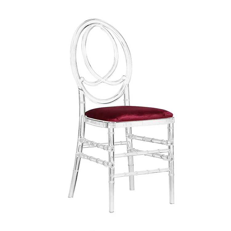 Hot Sale Factory Low Price Luxury Event Rental clear Wedding Chair Acrylic Plastic Ghost Chair for Events
