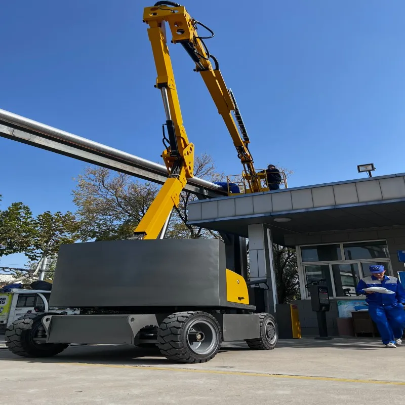 FT High quality small self propelled articulated boom lift mini picker aerial work platform boom  lift