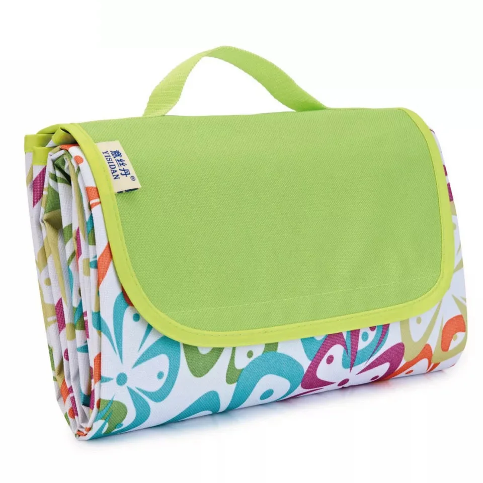 Outdoor Camping Mat Folding Outdoor Beach Picnic Lightweig Waterproof Sleeping Camping Moistureproof Plaid Blanket Picnic Mat