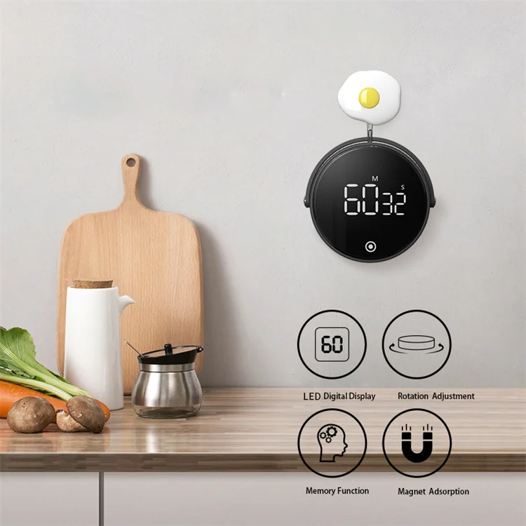 Funny Kitchen Timer Cooking Clock Alarm Time Reminder Magnetic Digital Kitchen Timer